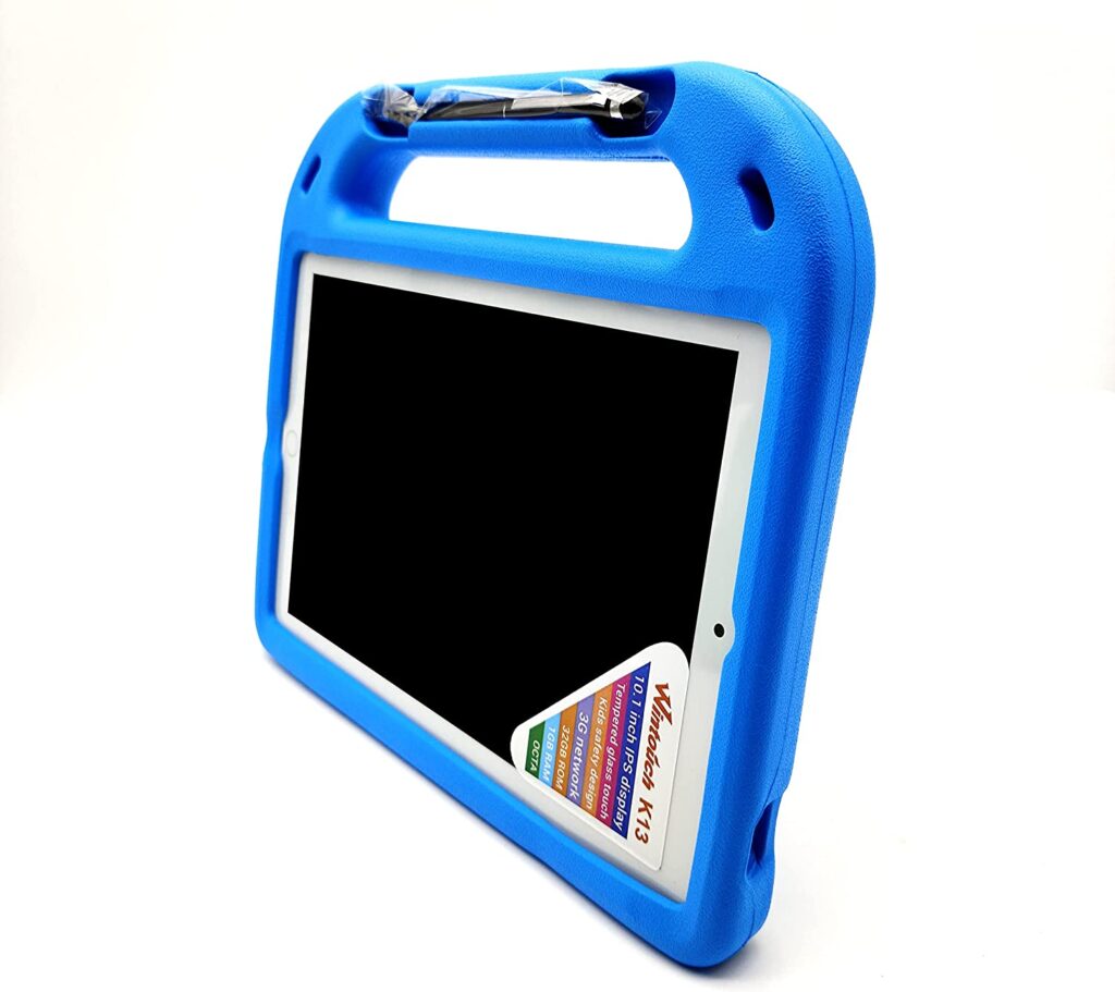 Wintouch K13 Kids Tablet 1GB RAM 32GB ROM 10.1" IPS Display 3G Call 2MP Camera MTK6592 Android 5.1 Play & Learn Kids Safety Design Shock Proof Case 4000mAh Battery